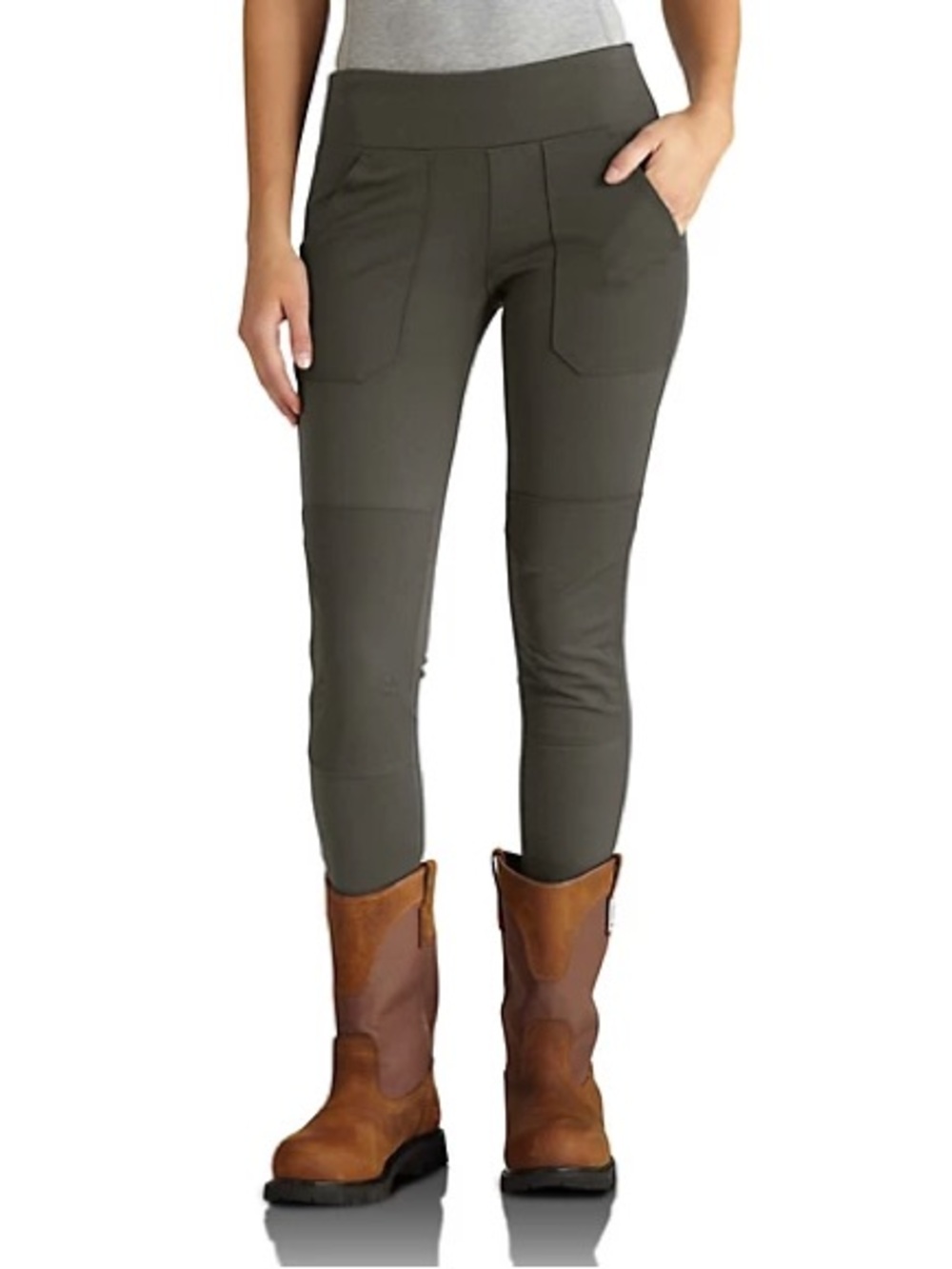Carhartt Brown Slim Stretch Utility Leggings